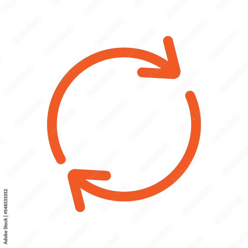 Aufkleber Synchronization icon design for web interfaces and applications