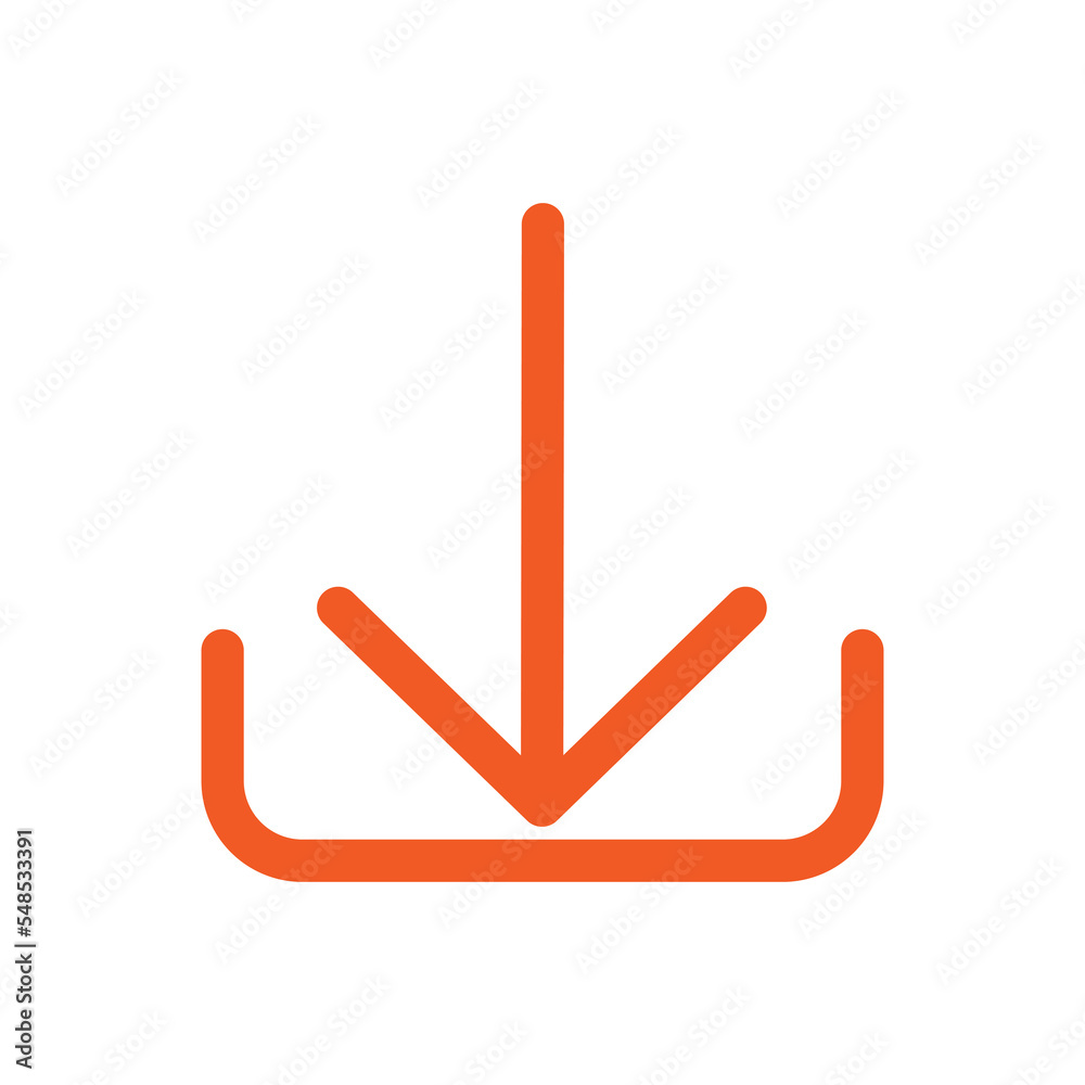 Poster download icon design for web interfaces and applications