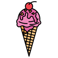 ice cream line icon