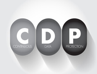 CDP - Continuous Data Protection refers to backup of computer data by automatically saving a copy of every change made to that data, acronym, concept background