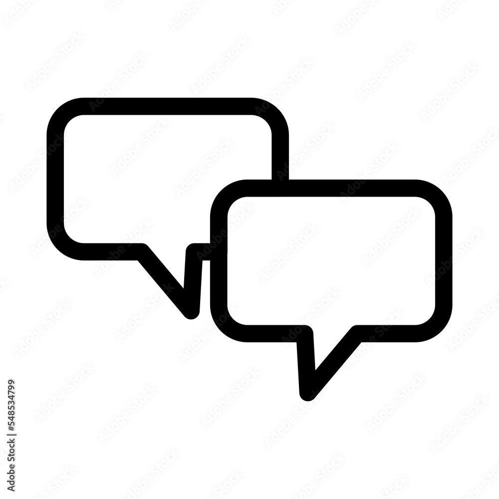 Poster Chat icon design for web interfaces and applications