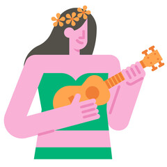 ukulele flat icon