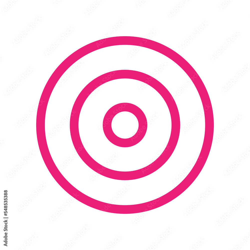 Poster target geometric line for modern and futuristic design element