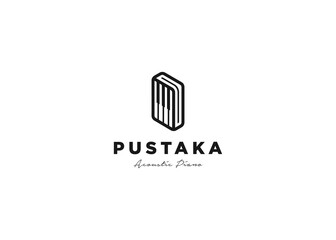 Creative Book Piano logo design