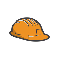 Helmet Contruction Logo Vector Illustration