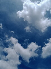 blue sky with clouds