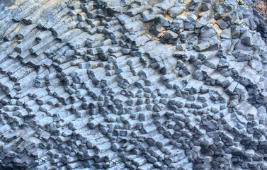 Amazing volcanic rock formations - Reynisdrangar rock formations and black beach - Vik, Iceland