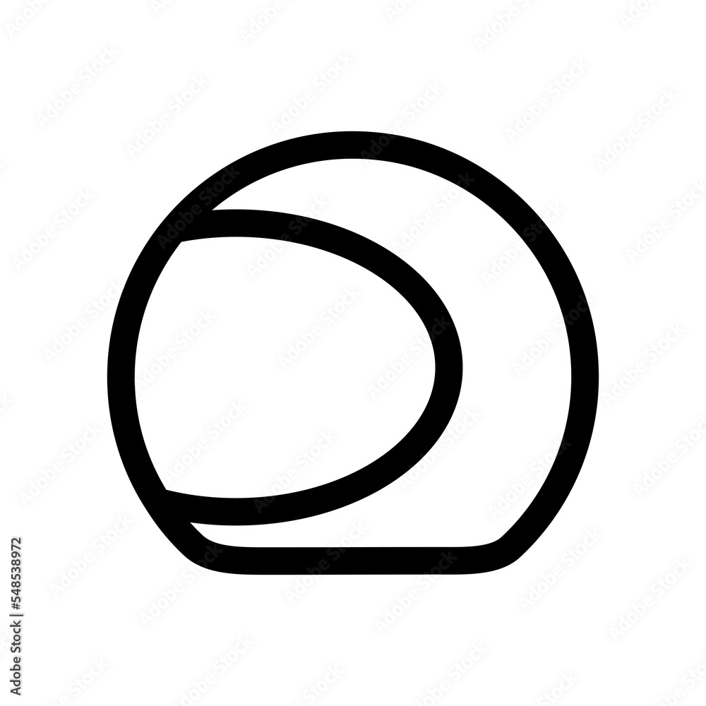 Poster astronaut helmet icon design for space design element theme