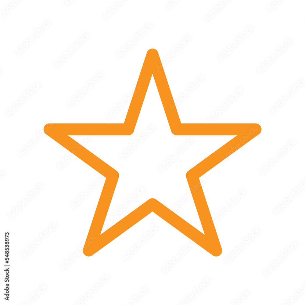 Poster star icon design for space design element theme