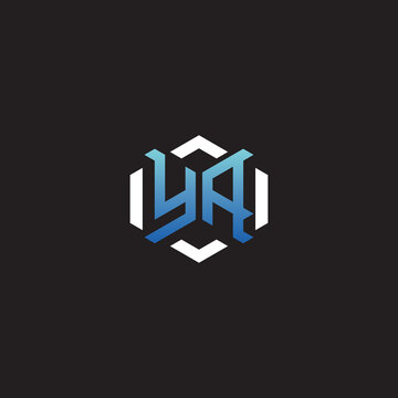 YA initial esport logo and blue monogram gaming ideas