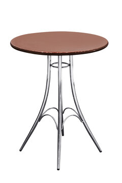 Wooden table isolated.