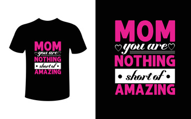 mother's day typography t-shirt design