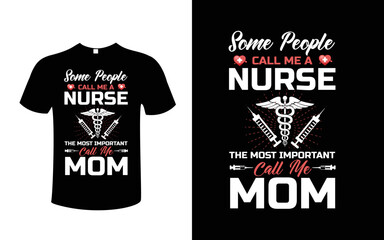 Fototapeta premium nurse typography t-shirt design