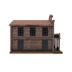 Wild west saloon building