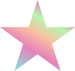 Holographic Shape Decorative Element Vector