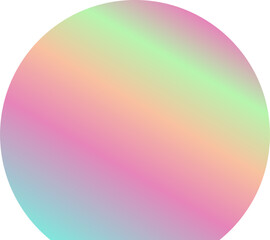 Holographic Shape Decorative Element Vector