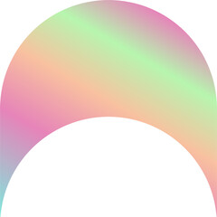Holographic Shape Decorative Element Vector