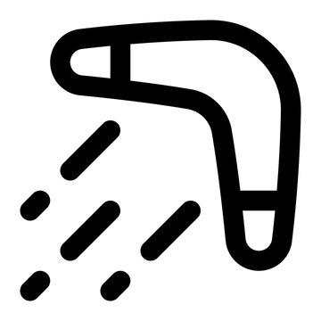 recommend clip art: Boomerang Throw Line Icon Vector