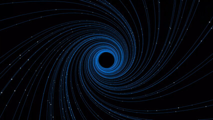radiation abstract color blue star