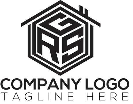 GRS Letter Logo Design, Emblem, Design Concept, Creative Symbol, Icon