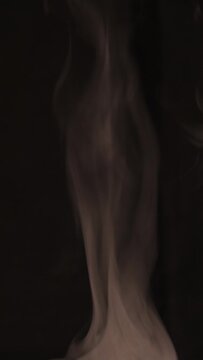 Steam smoke on a black background