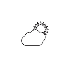 Modern weather icons. Flat vector illustration for Web, print, and Mobile App