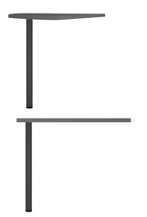 Grey bar table. vector illustration