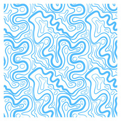 Abstract seamless pattern of water top view. Repeating texture. Figure for textiles. Surface design.