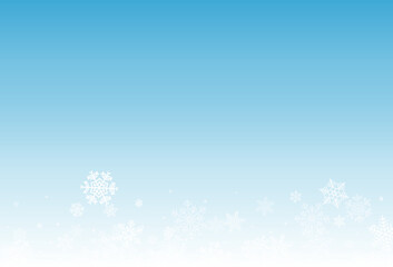 Gray Snow Vector Blue Background. Holiday Silver