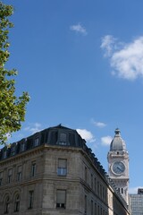 Vertical shot of the beautiful Clock tower found in the city of Paris, France