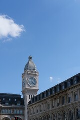 Vertical shot of beautiful Clock tower found in the city of Paris, France