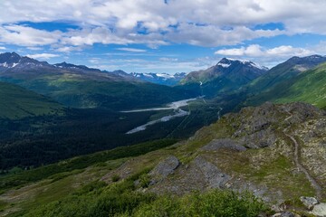 Scenic shot of the Thompson Pass in Valdez, Alaska