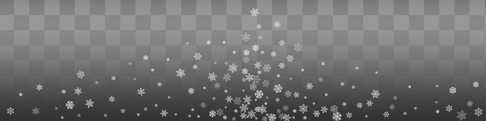 Silver Snow Vector Burgundy Panoramic Background.