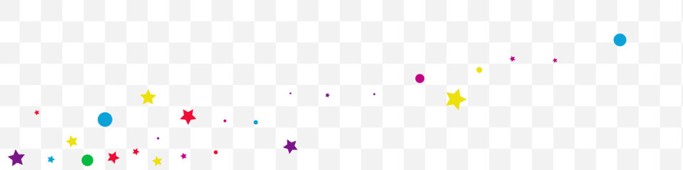 Color Confetti Effect Vector Transparent