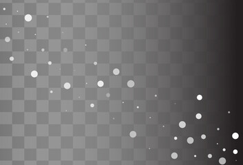 White Snowflake Vector Transparent Background.