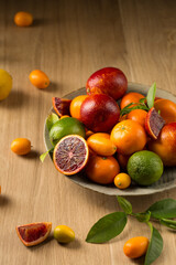 A plate of juicy citrus