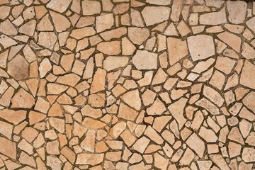 Spanish Mosaic Natural Stone Floor, Backgrounds, Textures