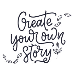 Inspirational quote about Love Yourself. Modern calligraphy. Brush painted letters, vector