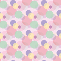 seamless pattern colourful bubbles