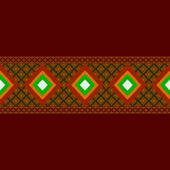 Ikat geometric folklore ornament.Tribal ethnic texture.Seamless striped pattern in Aztec style. Figure tribal embroidery.Indian, Scandinavian,Gypsy,Mexican,ikat pattern.