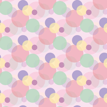 seamless pattern colourful bubbles