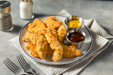Homemade Deep Fried Chicken Strips