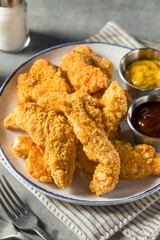 Homemade Deep Fried Chicken Strips
