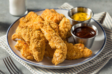Homemade Deep Fried Chicken Strips