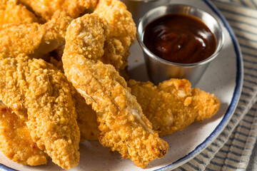 Homemade Deep Fried Chicken Strips