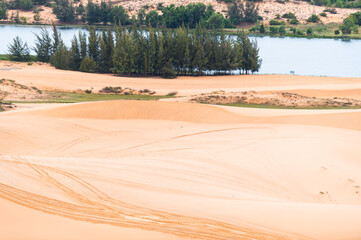 The desert that is known as the largest in the top of Southeast Asia,A landmark of Vietnam tourism