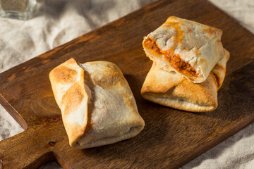 Homemade Fast Food PIzza Puff Pocket