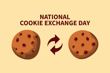 National Cookie Exchange Day background.