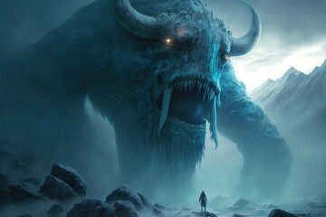 Obraz premium fantasy giant monster in concept Norse Mythology