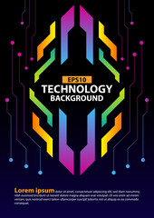 Technology Futuristic Color Catalog Vector